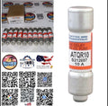 10PCS FERRAZ ATQR10 10A 600V Time-Delay Fuse ATQR-10 USA Fast Delivery