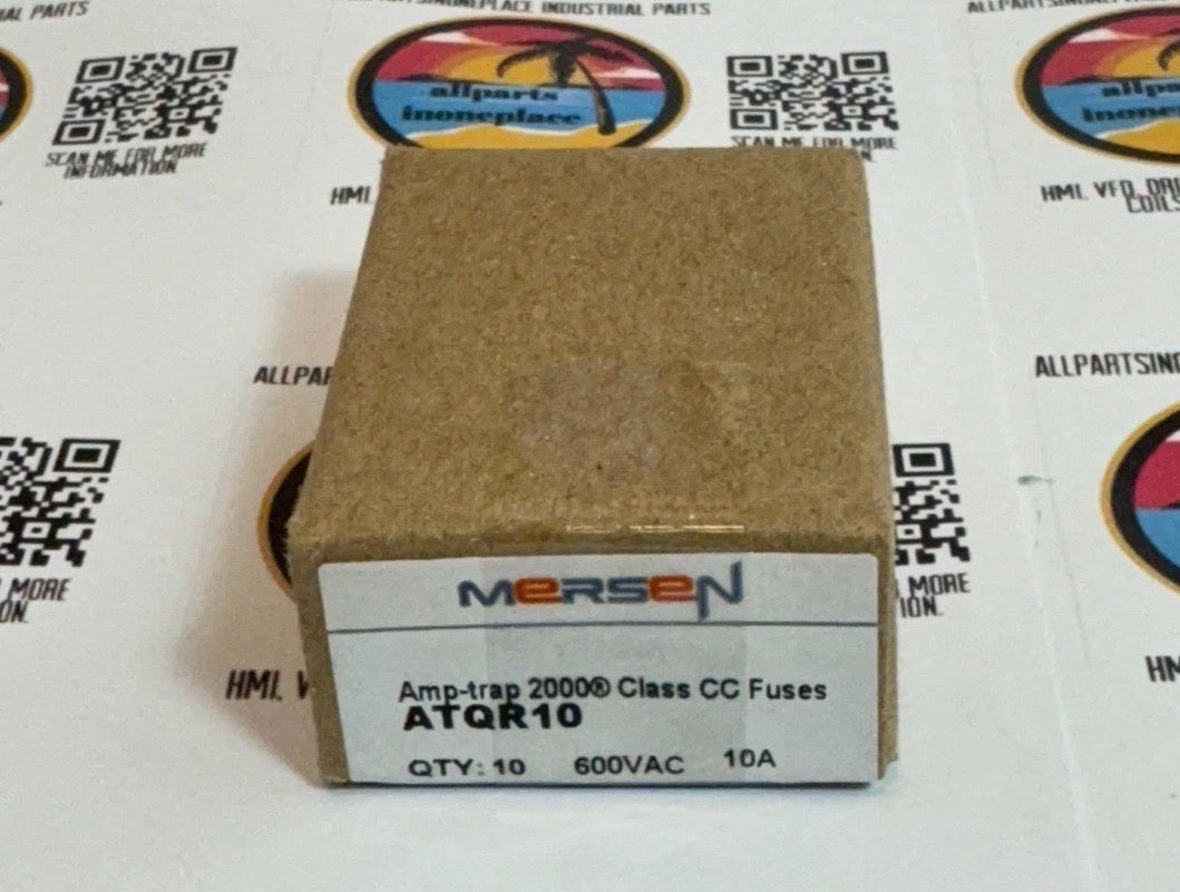10PCS FERRAZ ATQR10 10A 600V Time-Delay Fuse ATQR-10 USA Fast Delivery