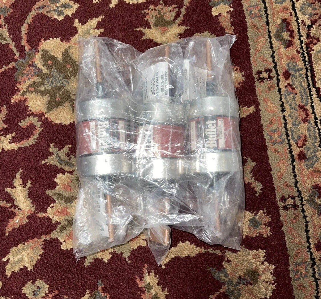 BUSSMANN ECNR250  UL CLASS RK-5 TIME DELAY Pack of 3 Pcs Never Used Old Stock
