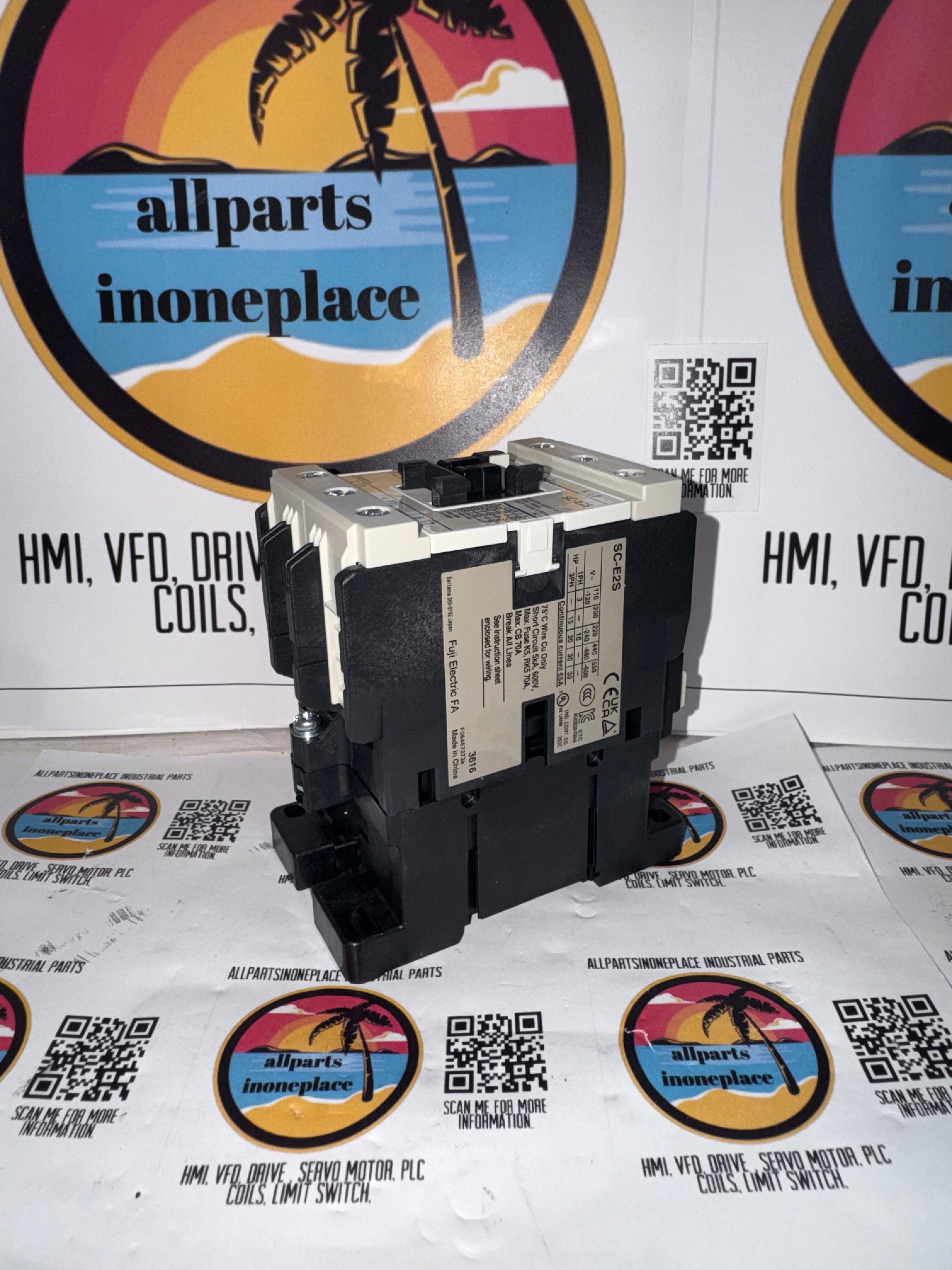 Fuji Electric SC-E2S Magnetic Contactor SC-E2S AC110VZADC-CF COIL 100/120 Volts