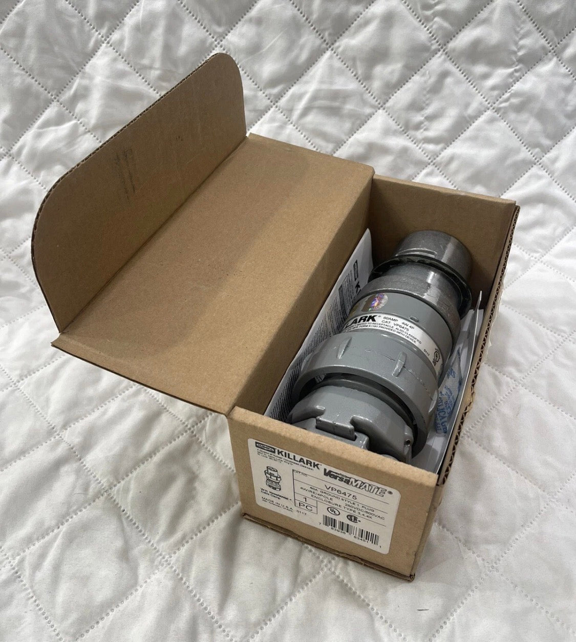 HUBBELL KILLAK VP6475 VP6475 NEW IN BOX SEALED VERSAMATE 600VAC 250DC 4WIRE 60 A