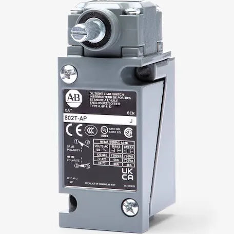 ALLEN BRADLEY 802T-AP J LIMIT SWITCH SER J 802TAPJ OILTIGHT 4 Circuits 802T