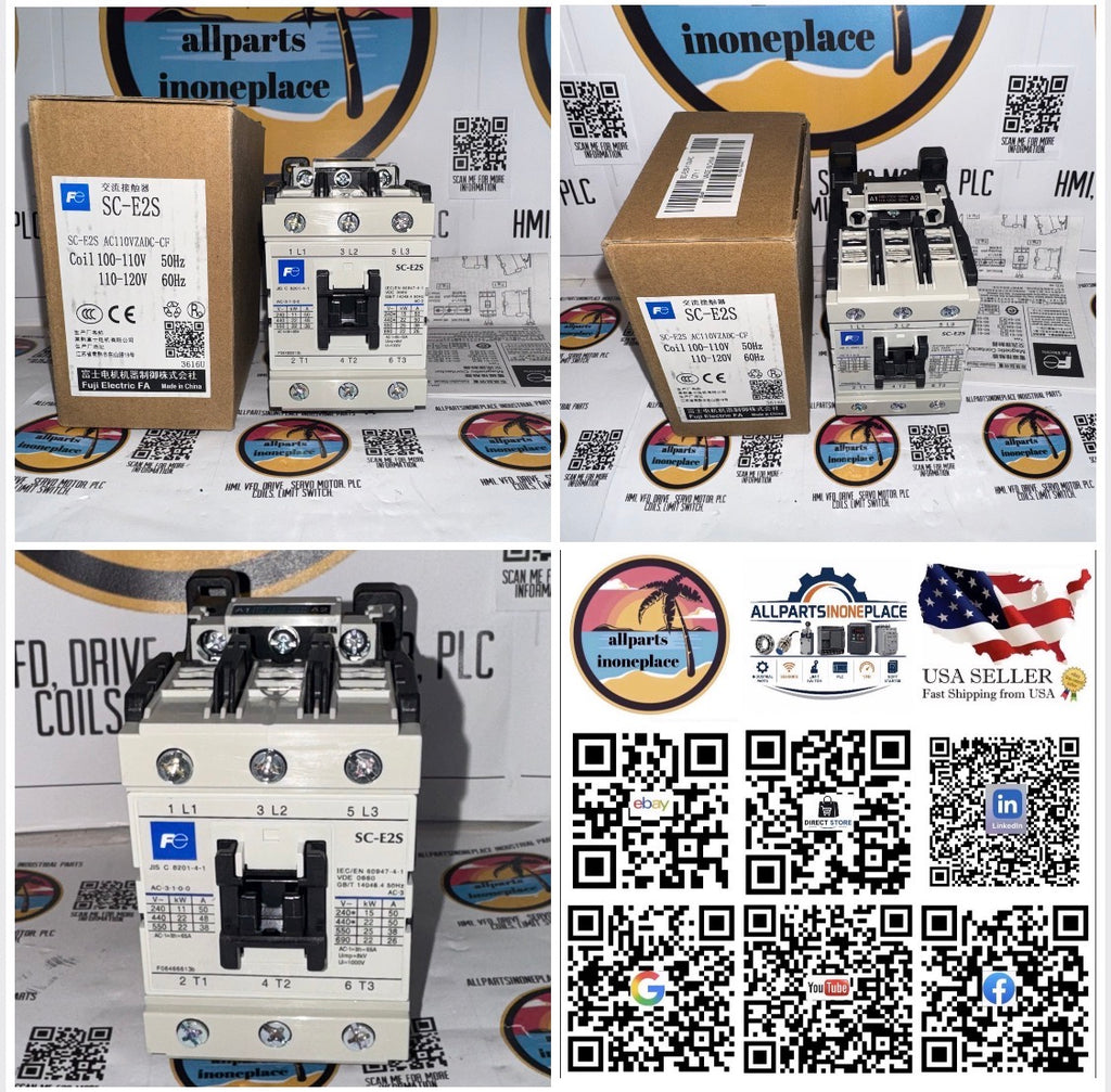 Fuji Electric SC-E2S Magnetic Contactor SC-E2S AC110VZADC-CF COIL 100/120 Volts