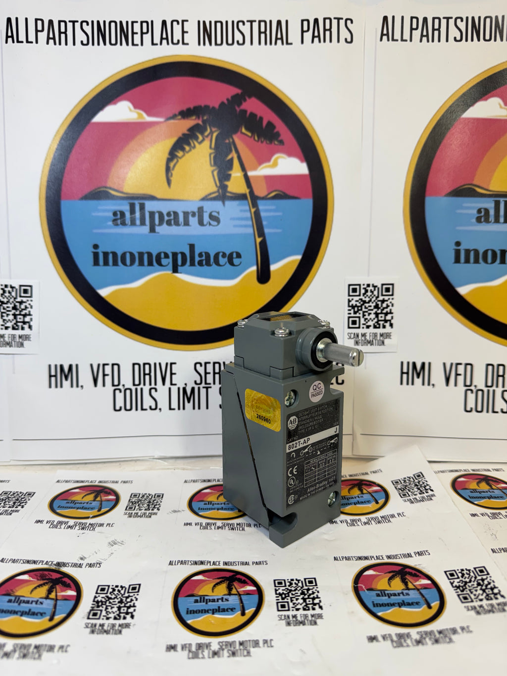 ALLEN BRADLEY 802T-AP J LIMIT SWITCH SER J 802TAPJ OILTIGHT 4 Circuits 802T