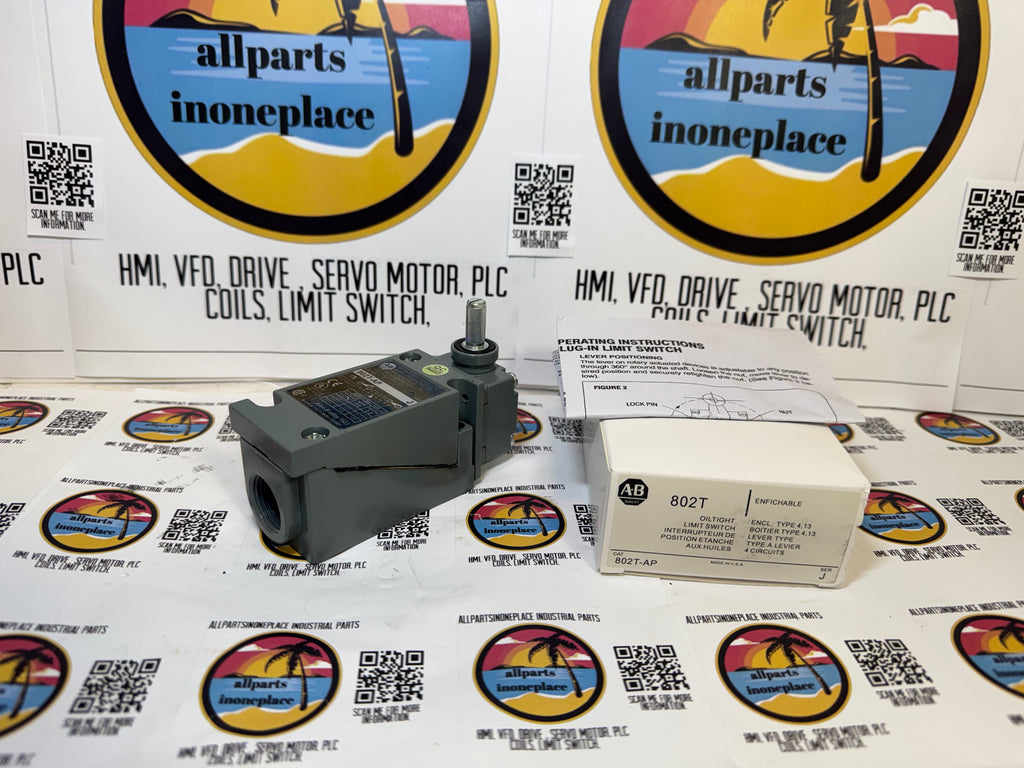 ALLEN BRADLEY 802T-AP J LIMIT SWITCH SER J 802TAPJ OILTIGHT 4 Circuits 802T