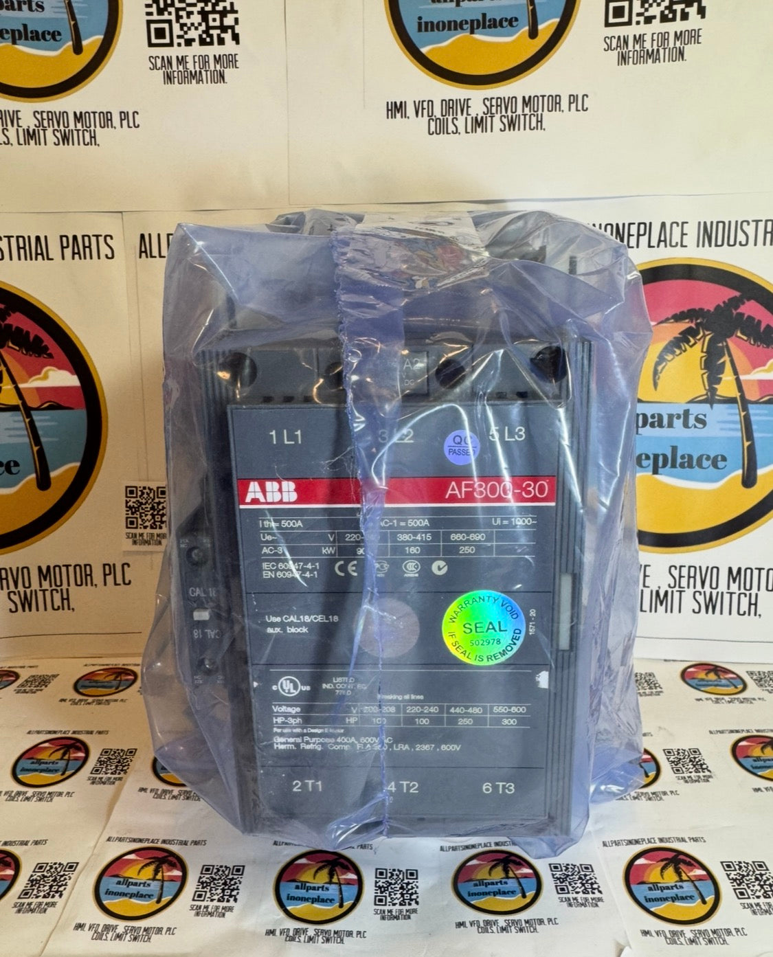 AF300-30-11 ABB 220/690 Volt AC/DC Contractor AF300-30 48/130 VOLT DC 500 AMP