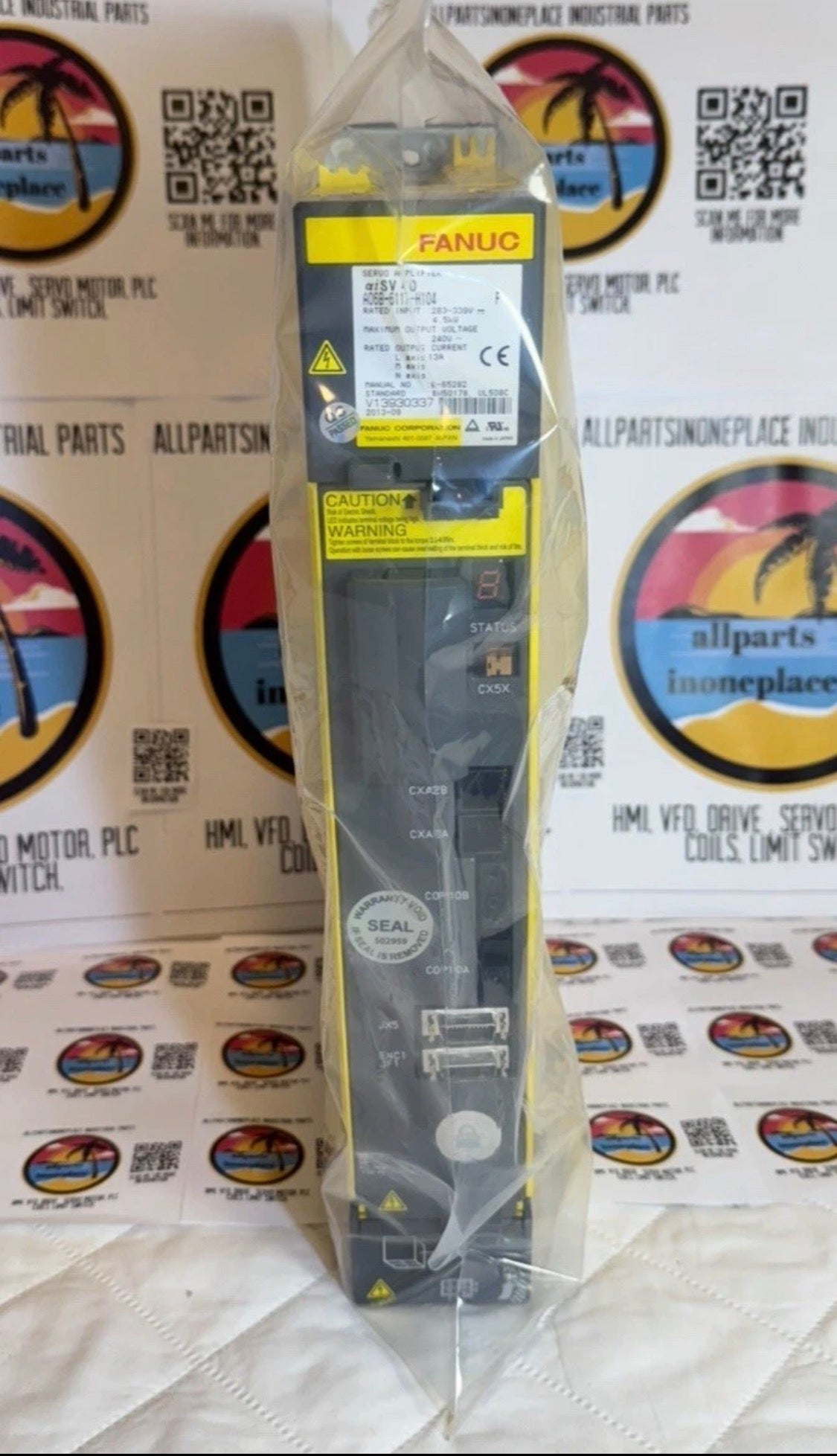 FANUC A06B-6117-H104 SER E AISV 40 SERVO AMPLIFIER L M N Axis 13 A B-65282 UL508