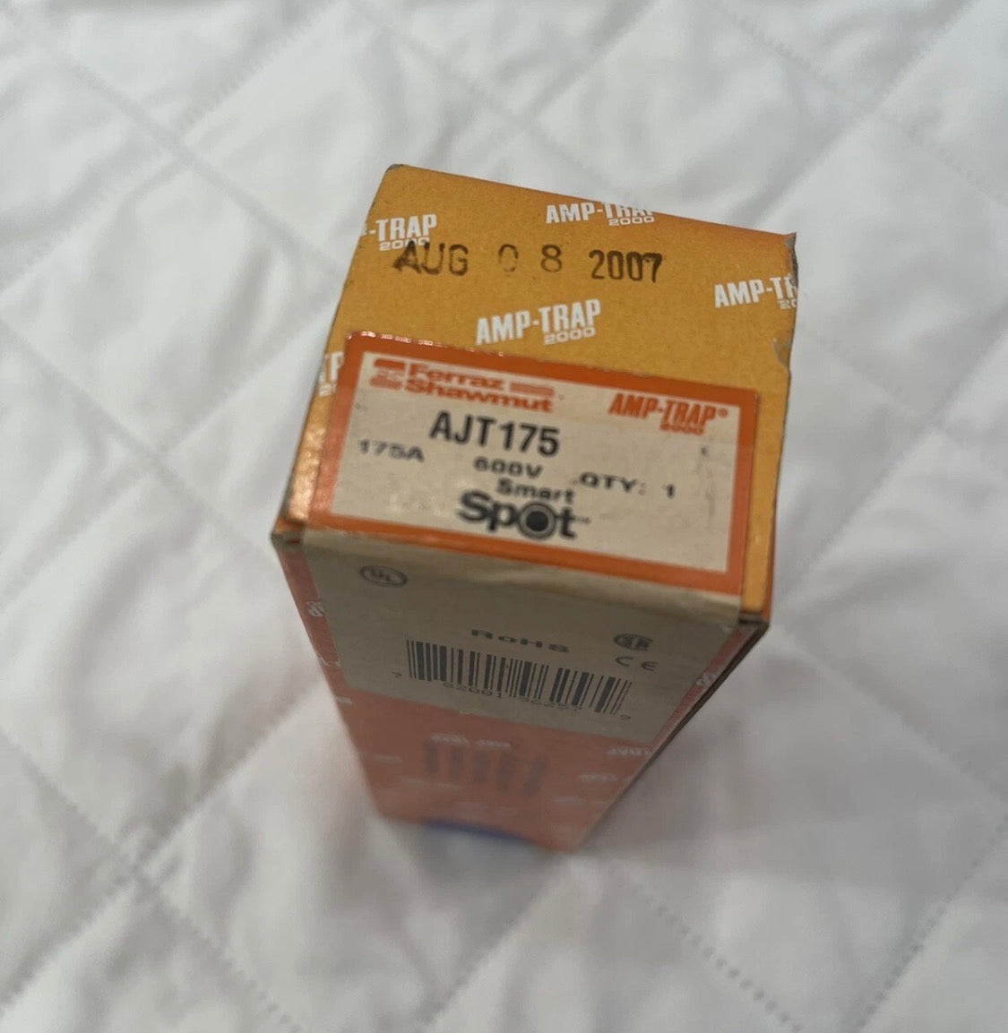 AJT175 - Ferraz Shawmut 175 Amp 600 Volt Low Voltage Fuse Smart Spot Amp Trap