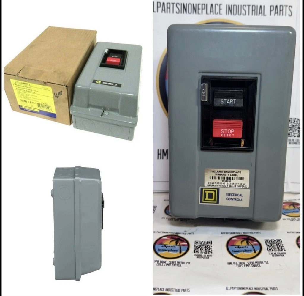 NIB - Square D - 2510MBG1 - Manual Starter, Integral Horsepower, Nema Mo