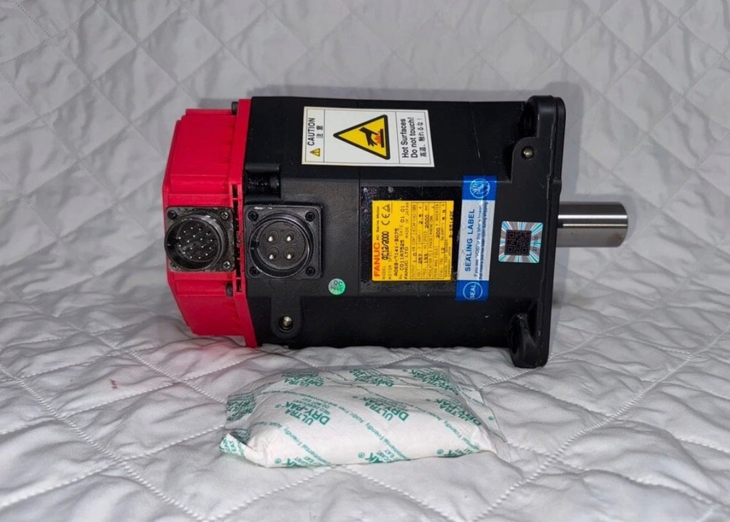 Fanuc A06B-0141-B075 AC MOTOR AC12/2000 1.0 Kw 2.5 A 257V B-65142E