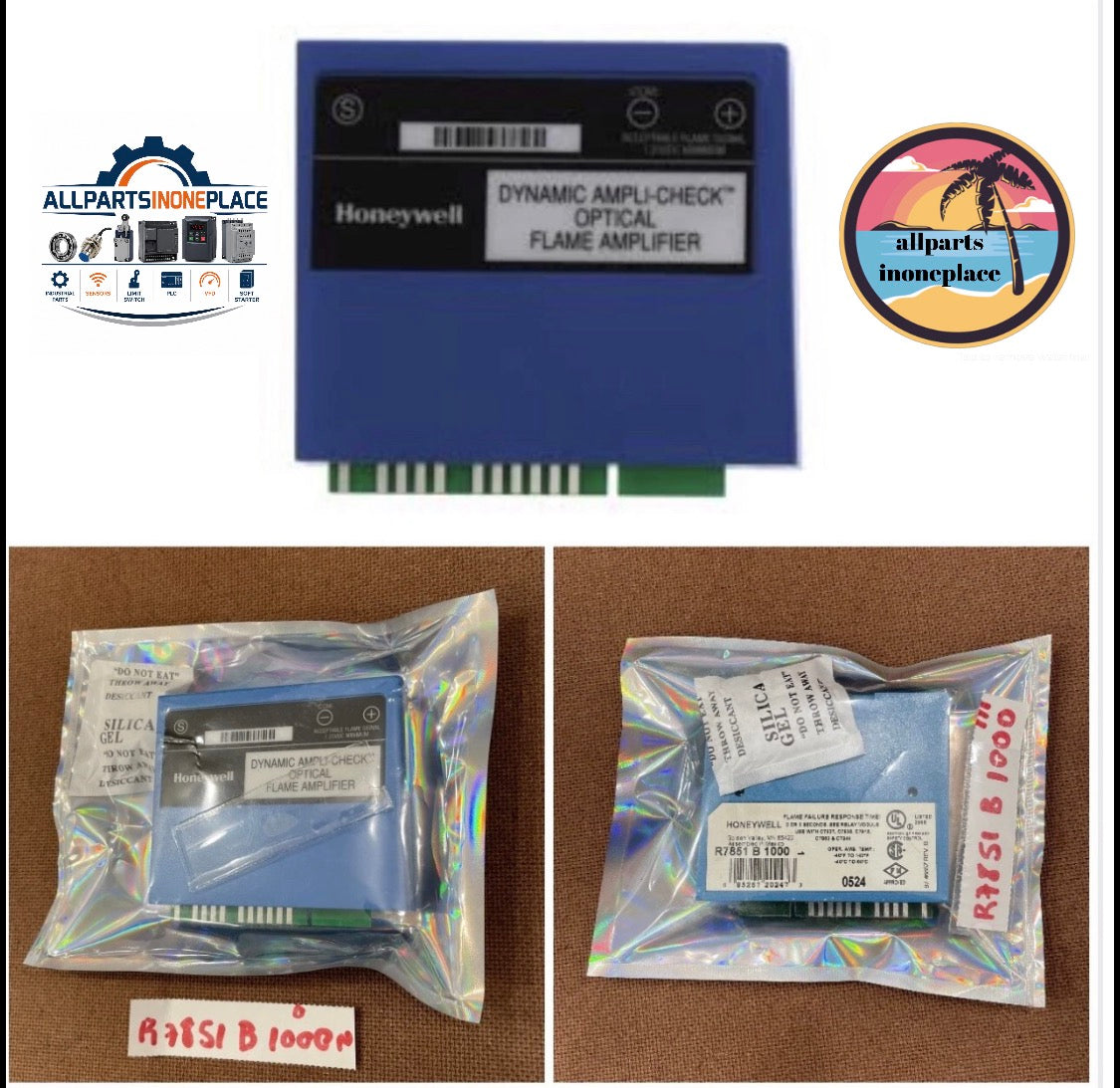Honeywell R7851B1000 Ampli Check Flame Amp for 7800 Series (FFRT 2 or 3 sec)