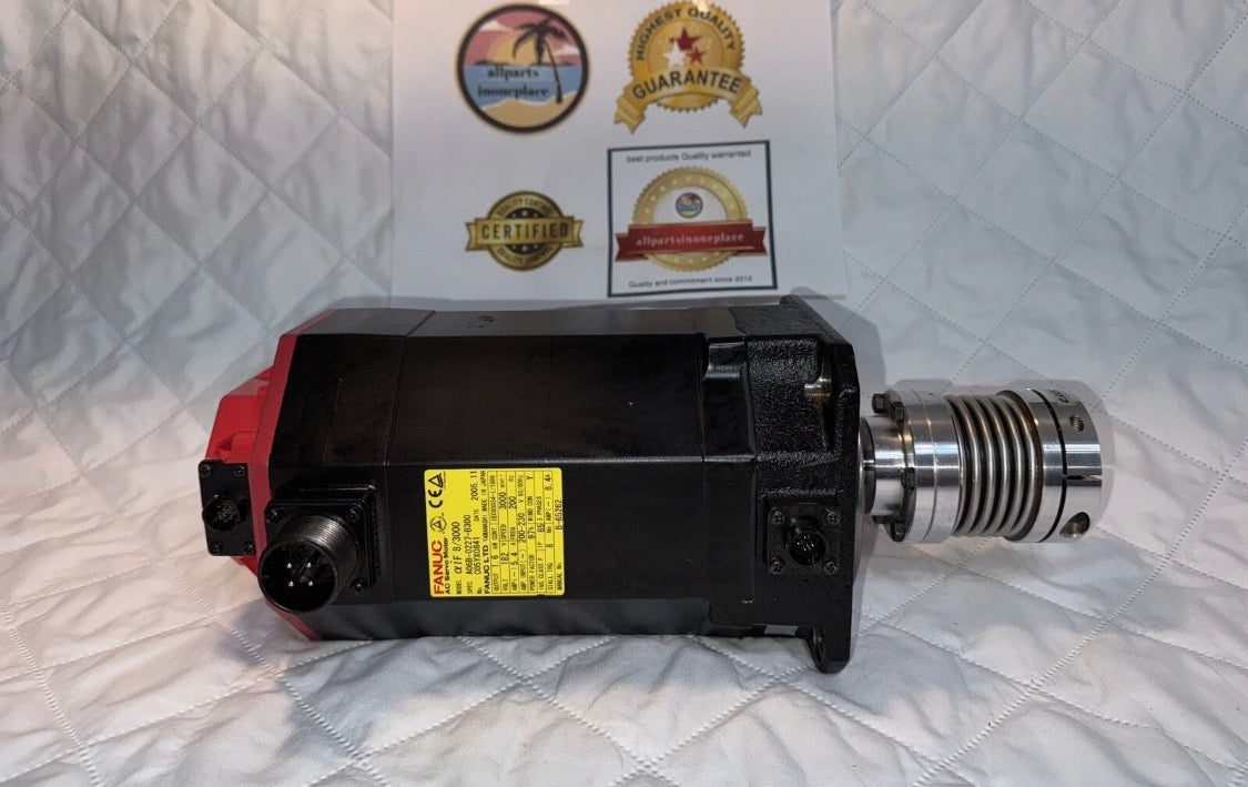 FANUC αiF 8/3000 AC Servo Motor 1.6kW 200-240V 8Nm 3000RPM A06B-0227-B100 #0100