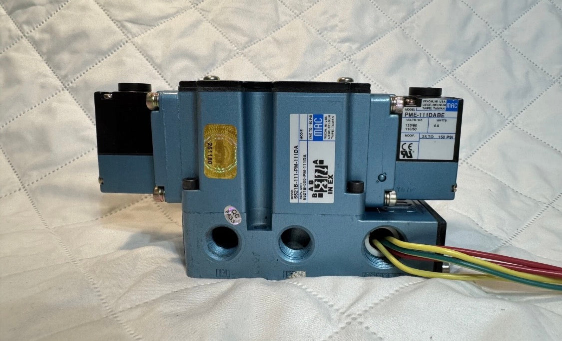 MAC VALVES INC. 6521B-111-PM-111DA VALVE NEUMÁTICS PME-111DABE 120V 6.8 Watts