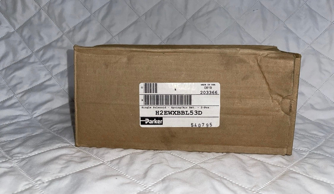 PARKER Single SOLENOID Pring AIR RET 2 POS H2EWXBBL53D 120V 145 Psi