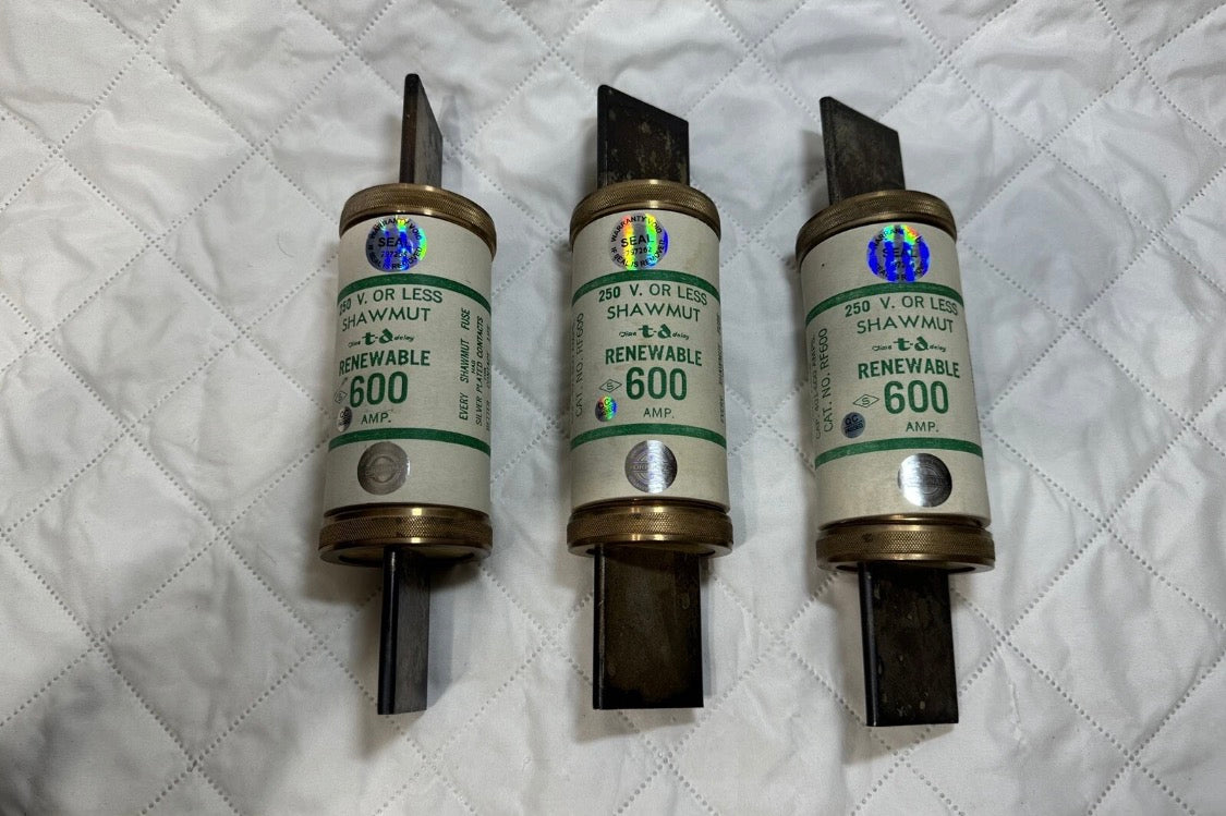 Ferraz Shawmut RF600 600 Amps 90-250 Volts Renewable Fuse CAP. 401-600