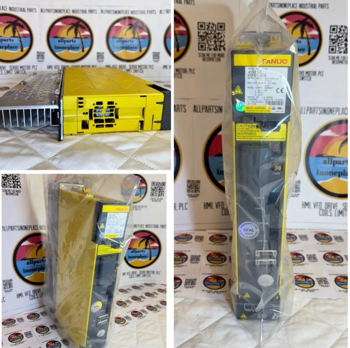 FANUC A06B-6117-H104 SER E AISV 40 SERVO AMPLIFIER L M N Axis 13 A B-65282 UL508