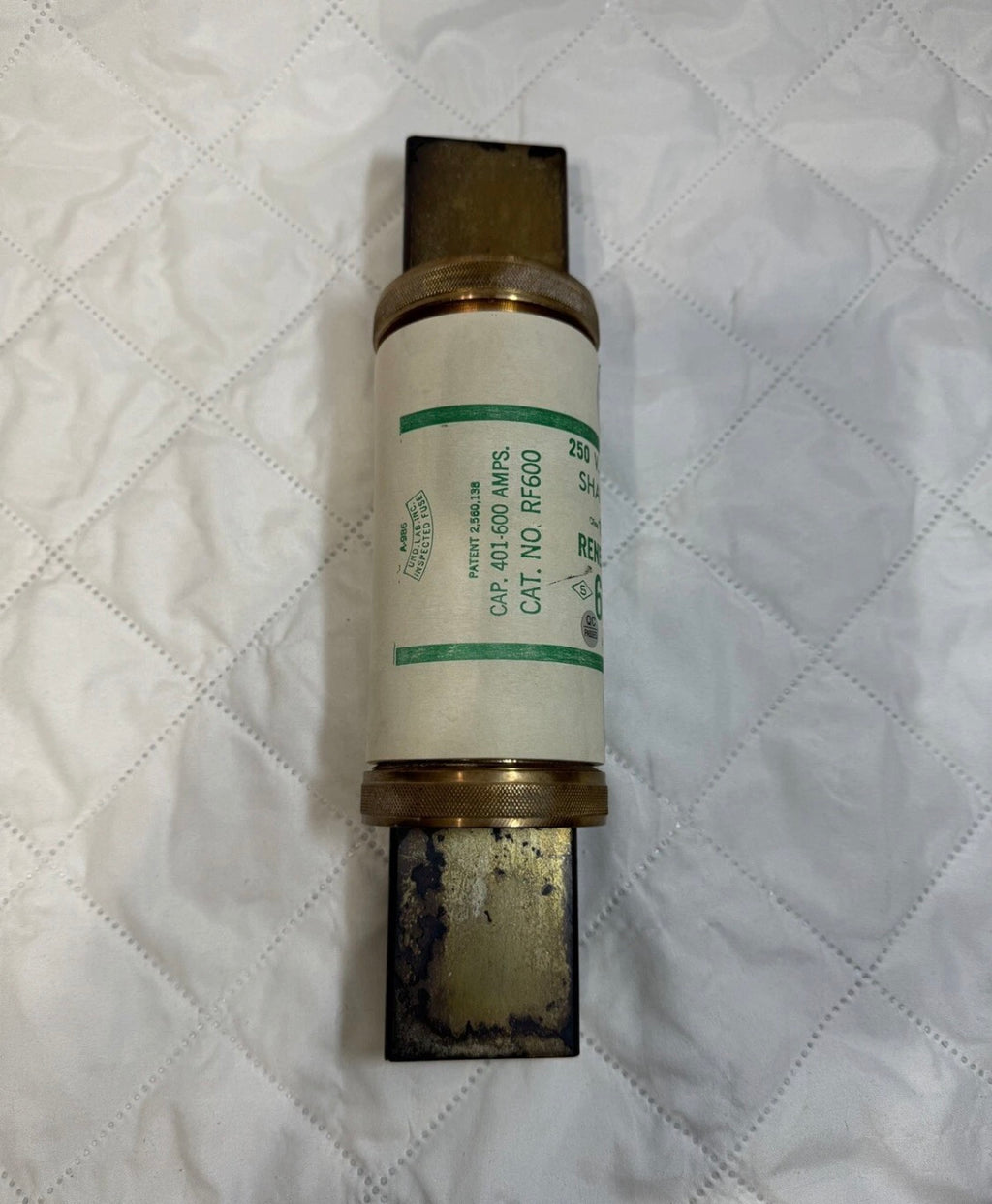 Ferraz Shawmut RF600 600 Amps 90-250 Volts Renewable Fuse CAP. 401-600