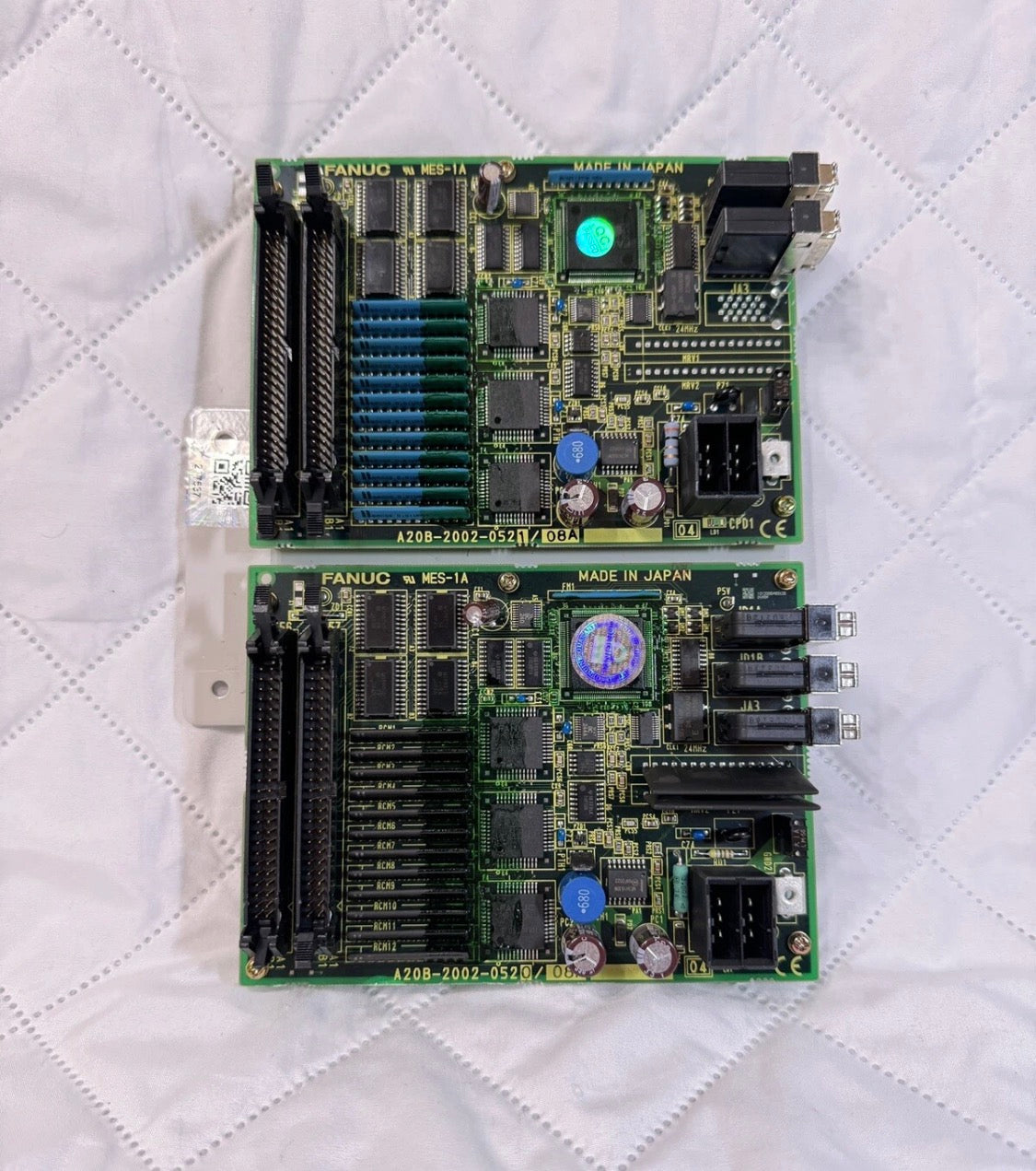 For Fanuc A20B-2002-0520 board Cleaned Tested Sealed & A20B-2002-0521  2 Pcs Kit