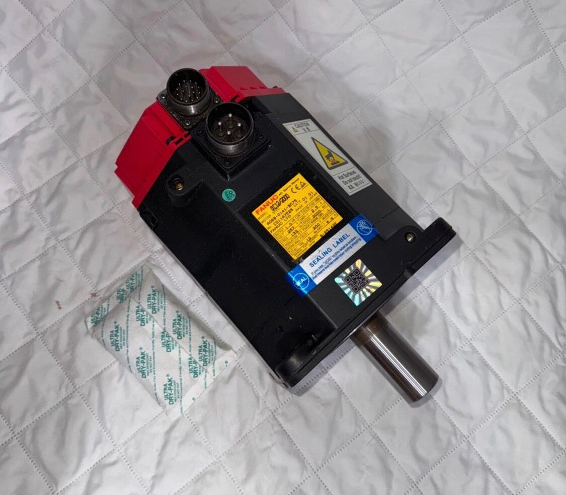 Fanuc A06B-0141-B075 AC MOTOR AC12/2000 1.0 Kw 2.5 A 257V B-65142E