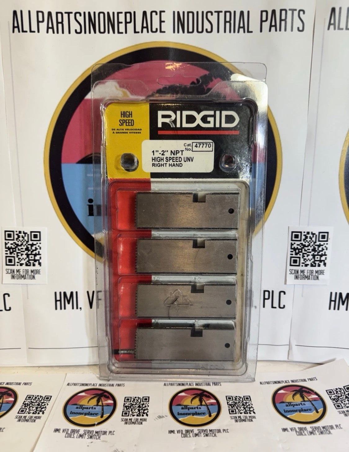 Ridgid 47770 1" - 2" - 11 1/2 NPT Universal Dies High Speed RH