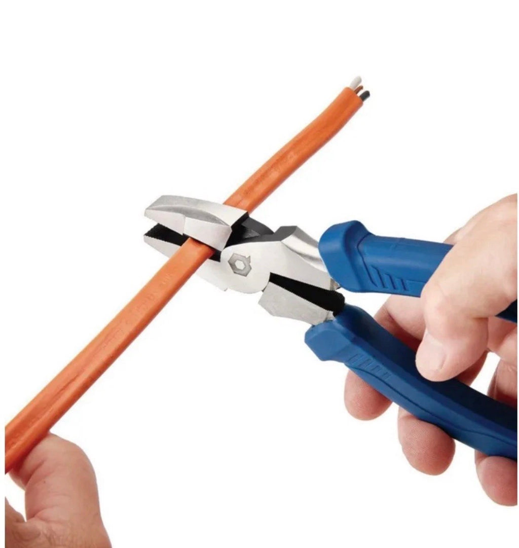 Quinn 9" Linesman Pliers With Comfort Grip Forged Steel Durable Jaws