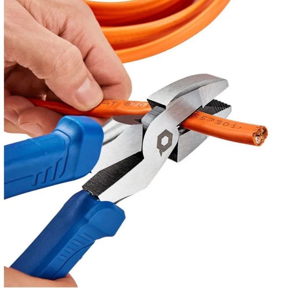 Quinn 9" Linesman Pliers With Comfort Grip Forged Steel Durable Jaws