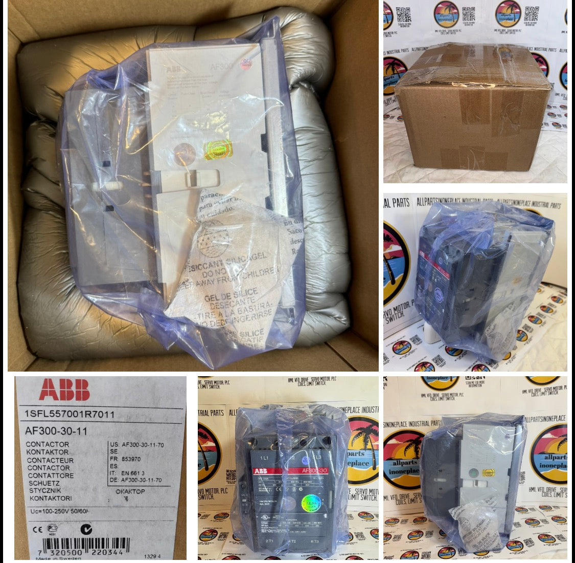 AF300-30-11 ABB 220/690 Volt AC/DC Contractor AF300-30 48/130 VOLT DC 500 AMP