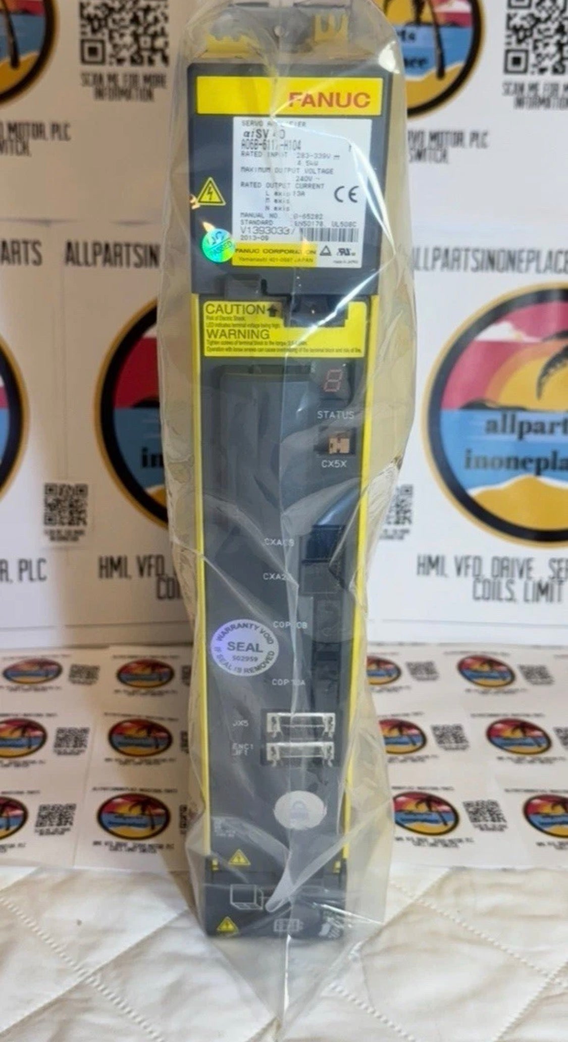 FANUC A06B-6117-H104 SER E AISV 40 SERVO AMPLIFIER L M N Axis 13 A B-65282 UL508