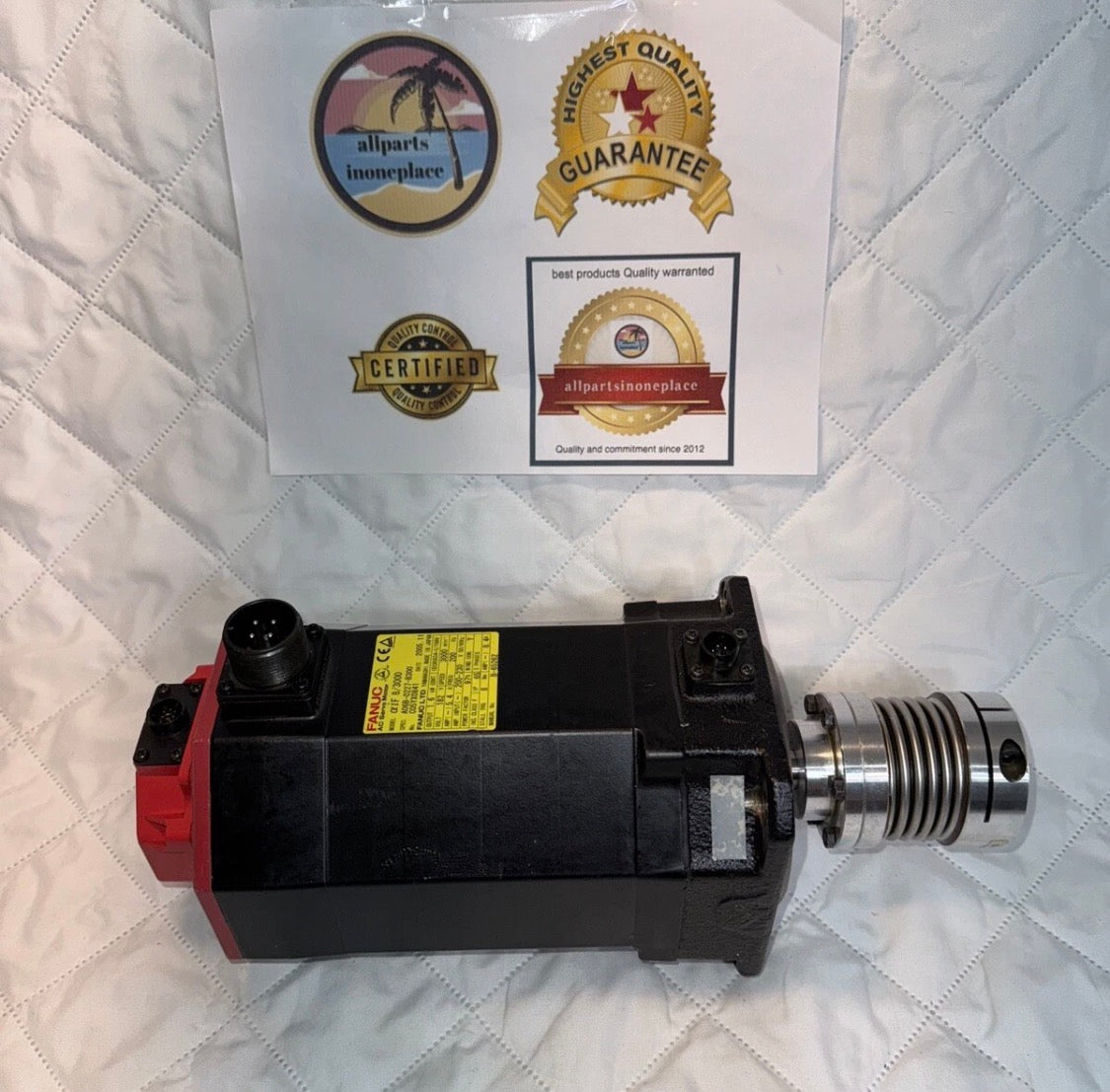 FANUC αiF 8/3000 AC Servo Motor 1.6kW 200-240V 8Nm 3000RPM A06B-0227-B100 #0100