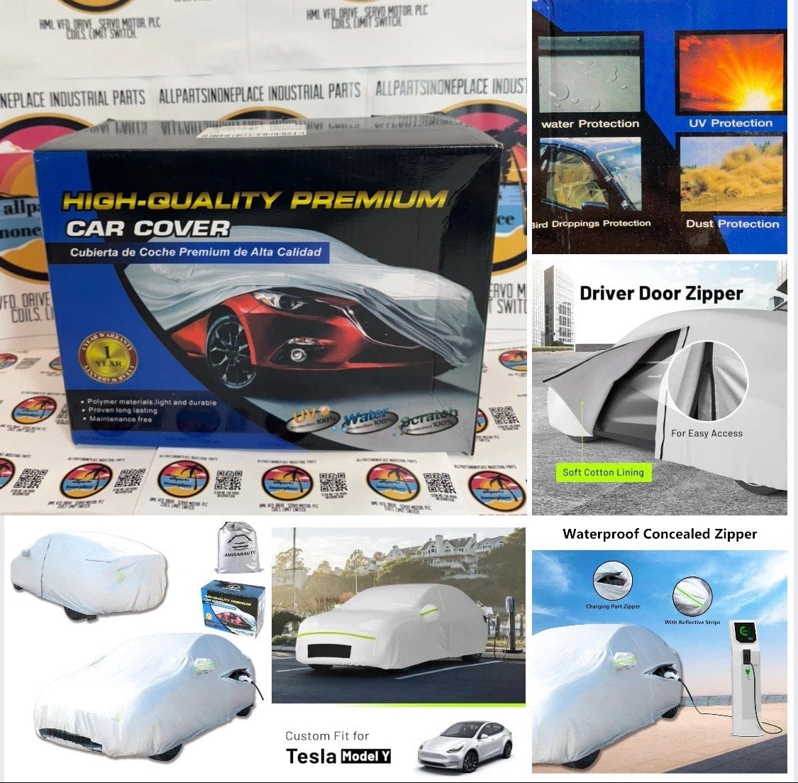 Car Cover for Tesla Model Y - Custom Fit Vehicle Custom Fit Tesla Model Y And S