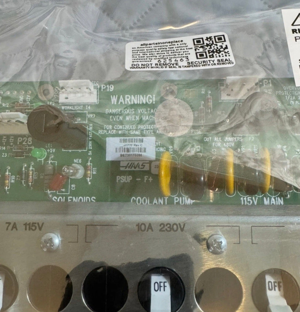 Haas 32-4077F Rev.C Power Supply Board For Coolant Pump Selenoidd 4077F Rev C