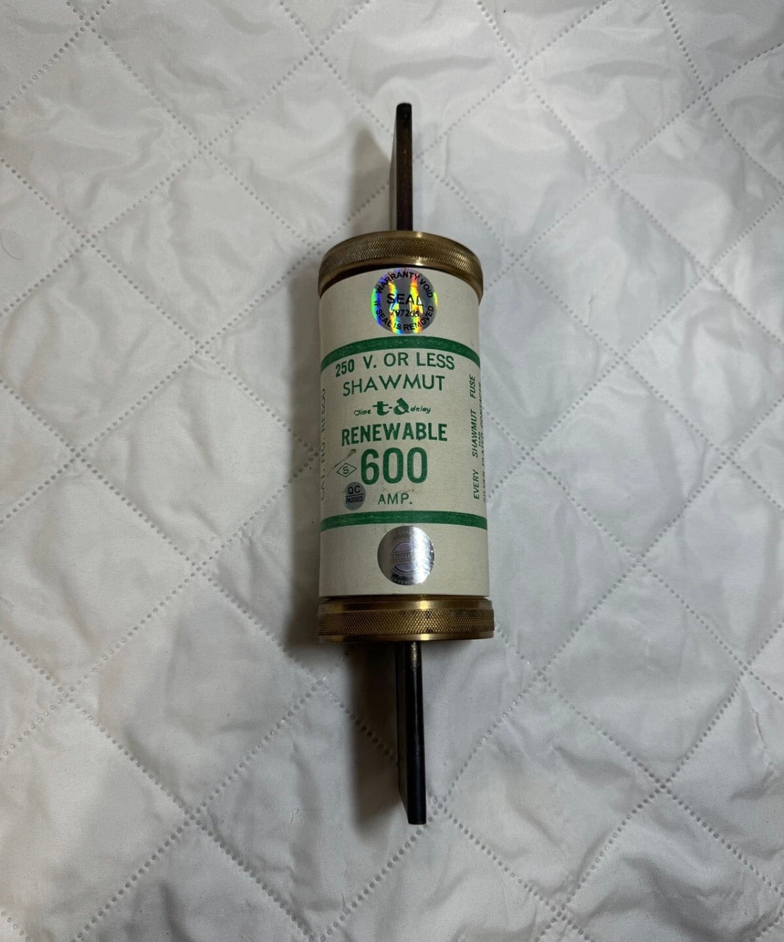 Ferraz Shawmut RF600 600 Amps 90-250 Volts Renewable Fuse CAP. 401-600