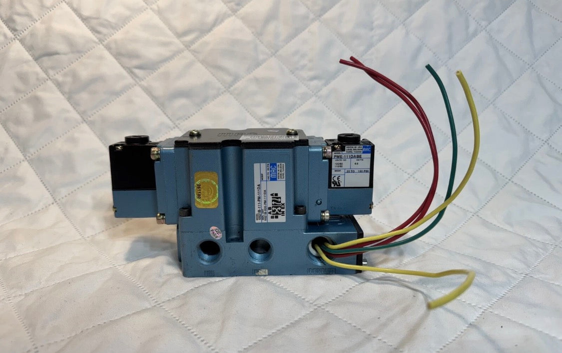 MAC VALVES INC. 6521B-111-PM-111DA VALVE NEUMÁTICS PME-111DABE 120V 6.8 Watts